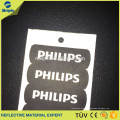 High Visible Reflective PU Leather Label for Shoes or Garments